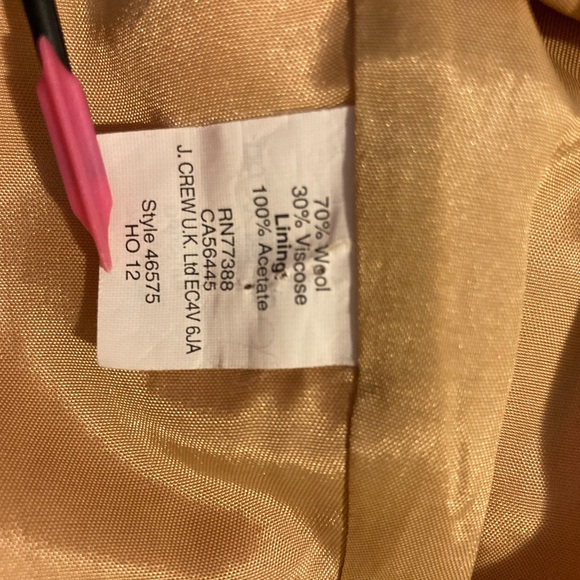 J. Crew wool Pencil Skirt Red 6 - Picture 4 of 6